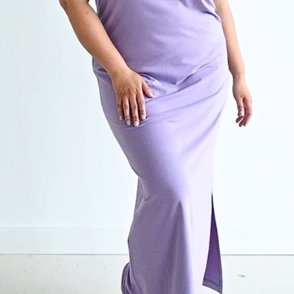 FRANC Maxi T-Shirt Dress in Lavender - Size S - Picture 1 of 4